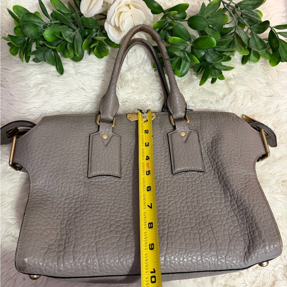 Burberry gray Leather Satchel - Picture 16 of 16